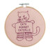 Cotton Clara Cats Against Catcalls Embroidery Kit - 13cm 