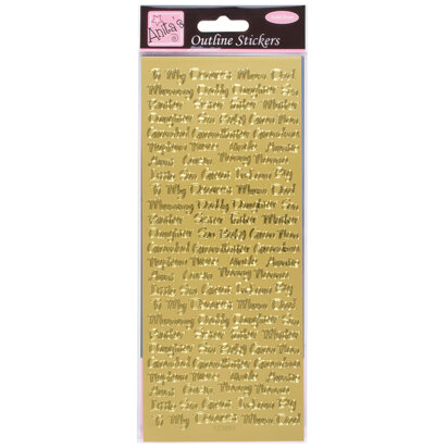Anitas Outline Stickers - Relative Messages