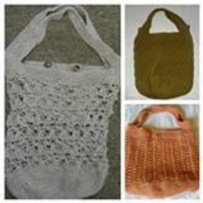 Queenie's Botanical Market Bag Collection - knitting pattern