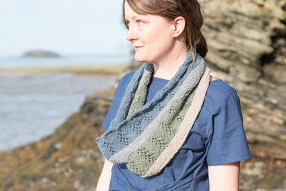 Lace Stripe Cowl