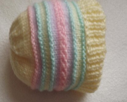 Fun Stripe baby beanie hat