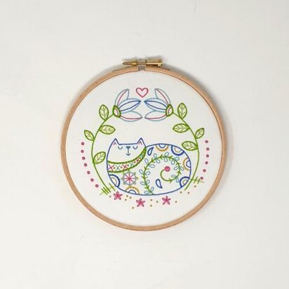 Creative World Of Craft Cat Galore Embroidery Kit - 6"