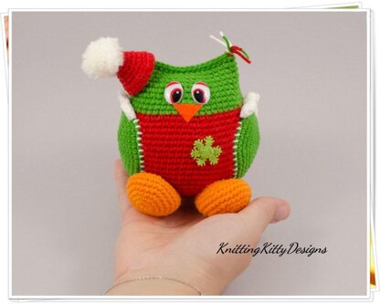 Amigurumi Christmas Owl