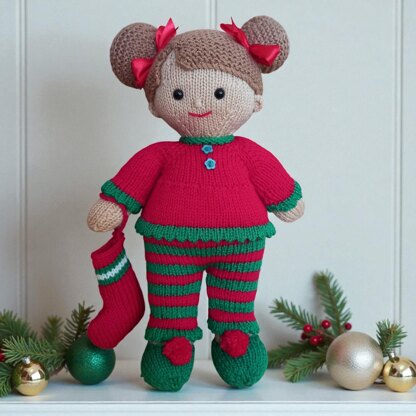 Christmas Eve Pj's, Lilly and May dolls