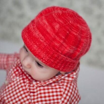 Wren's Twisted Rib Hat - knitting pattern