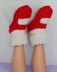 Adult Super Chunky Rib Cuff Sock Slippers