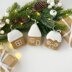 Christmas gingerbread house crochet ornament pattern Amigurumi
