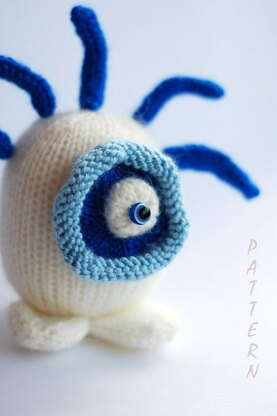Blue eye sweet and funny monster