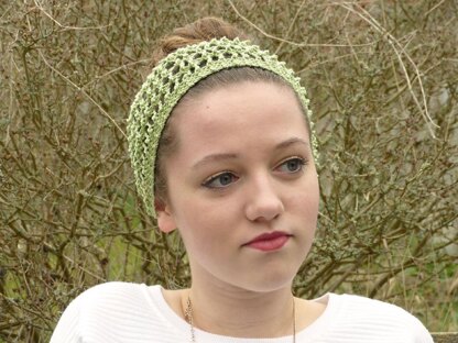 Filet Lace Straight Headband