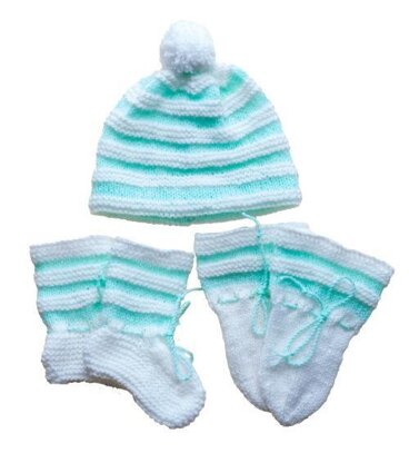 Cute Baby Outfits to Knit in 2 & 3 ply - Rabbit, Ballerina