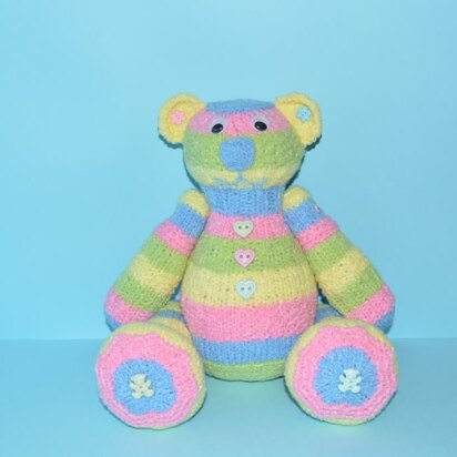 Elsie The Texture Teddy - knitting pattern