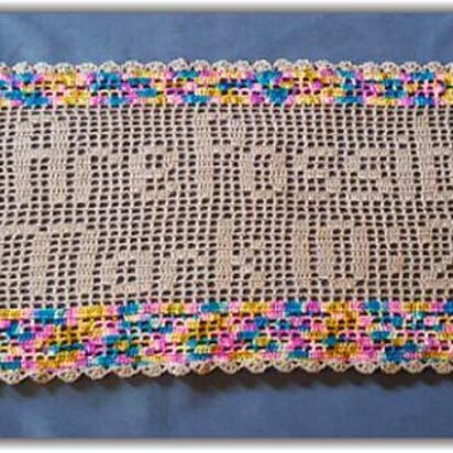 All Things Are Possible Prayer Shawl - Filet Crochet Pattern & Charts