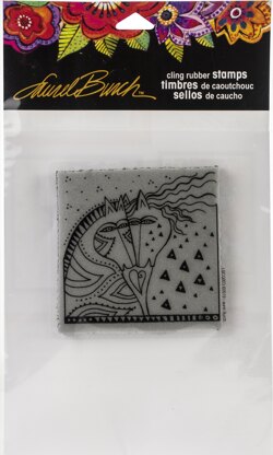 Stampendous Laurel Burch Cling Stamp - Horses Heart