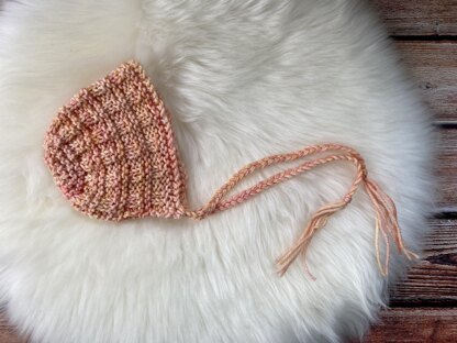 Textured Aran Newborn Bonnet