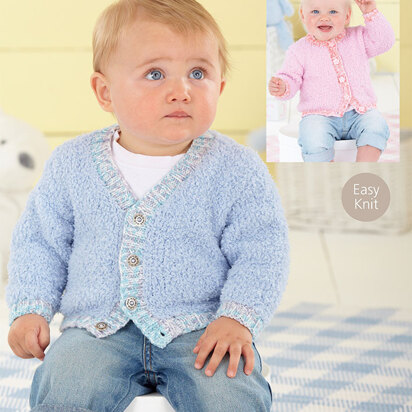 Cardigans in Sirdar Snowflake DK and Peekaboo DK - 4543 - Downloadable PDF