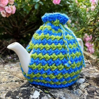 Cornflower 2 Cup Teapot Cosy Knitting Pattern_.