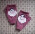 Pierrot clown fingerless mitts/gloves