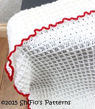 Waffle Stitch Blanket #326