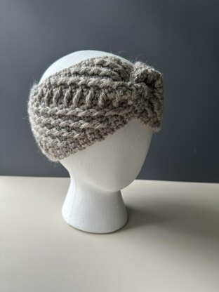 Crossline Crochet Headband