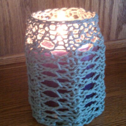 Lacy Candle Jar Cozy