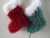 Chunky Tinsel Yarn Christmas Stocking Knitting Pattern