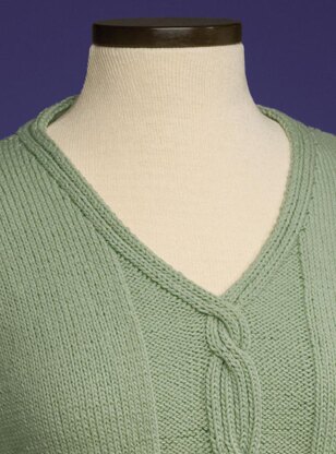 Cable Panel Pullover #158