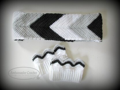 Chevron Infinity Scarf & Boot Cuffs