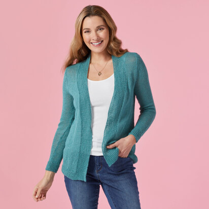 1224 Great Smoky Mountains - Cardigan Knitting Pattern for Women in Valley Yarns 2/14 Alpaca Silk