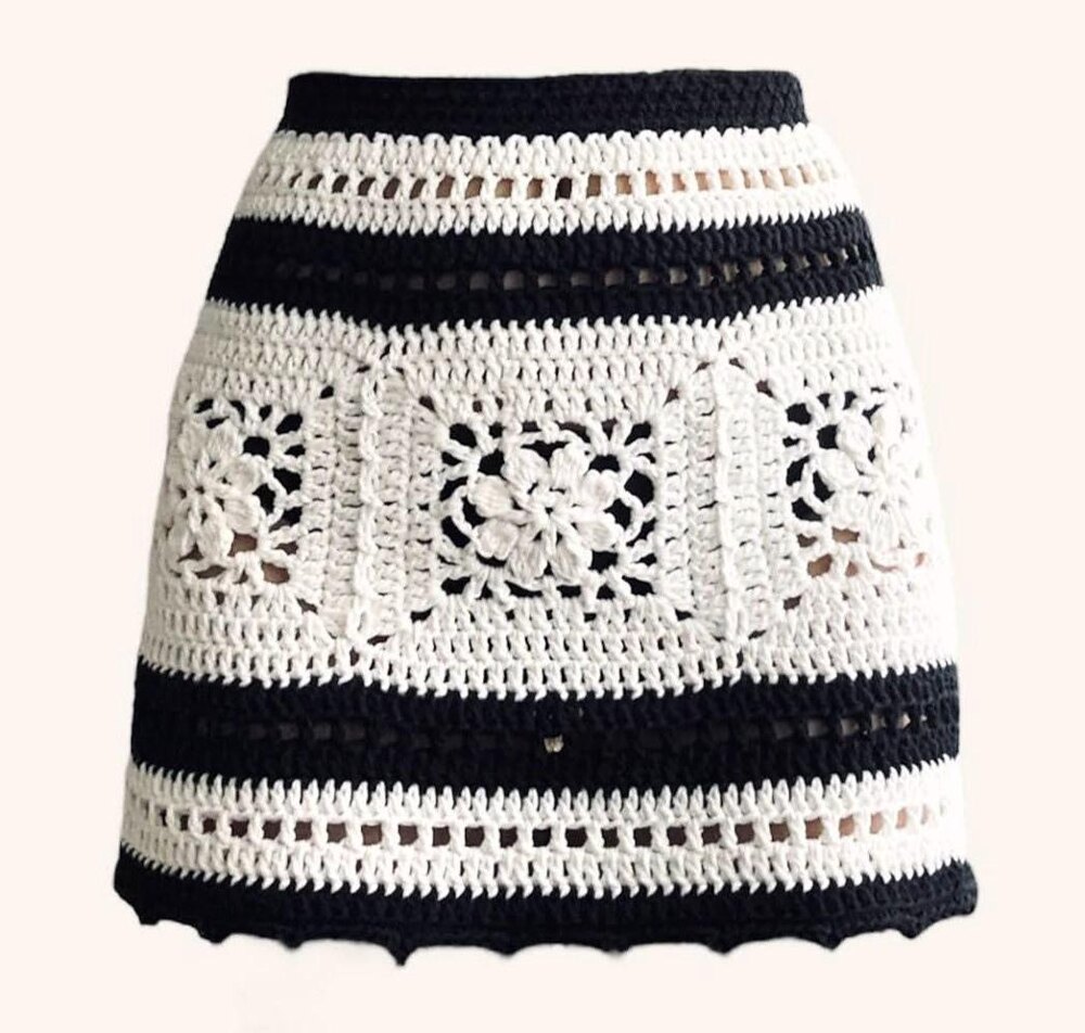 Flower lace Motif Mini Skirt Crochet pattern by YND Crochet Pattern |  LoveCrafts