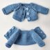 Cardigan + Booties + Hat for 7"/18 cm Waldorf Doll