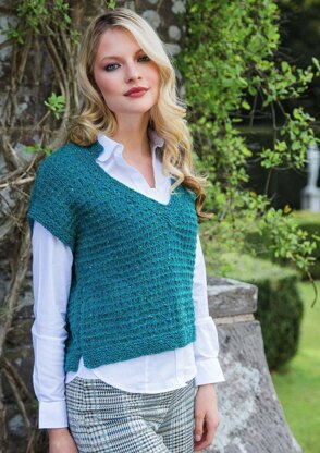 Renata Tank in Rico Fashion Modern Tweed Aran - R1906 - Downloadable PDF