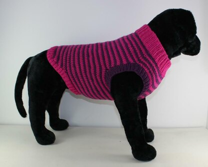 Chunky Stripe Dog Coat