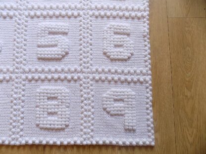 Numbers One Piece Baby Blanket
