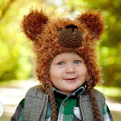 Fluffy the Classic Bear Hat Crochet Pattern