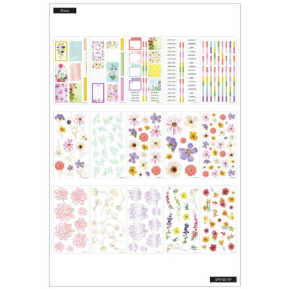 The Happy Planner Pressed Florals 30 Sheet Sticker Pad