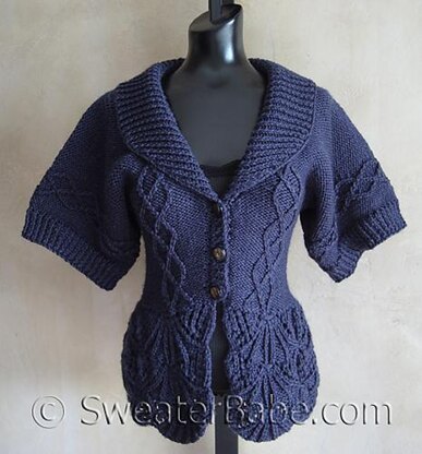 #106 Shawl-Collared Nipped-Waist Cardigan