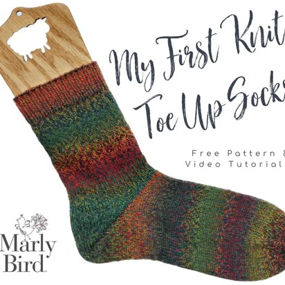 My First Toe Up Knit Socks