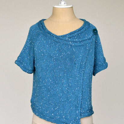 Drape Front Cardigan in Universal Yarn Bamboo Glam