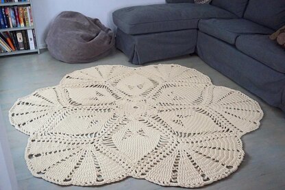 Crochet pattern Rug LIFE IS A FLOWER