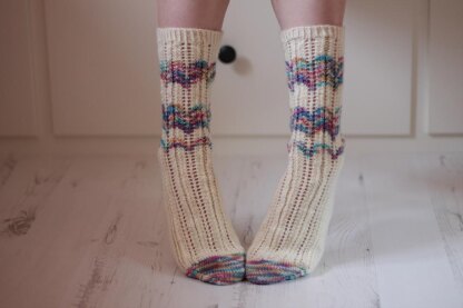 Lacy Leftover Socks