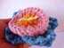 560 KNITTED PEACOCK FLOWER