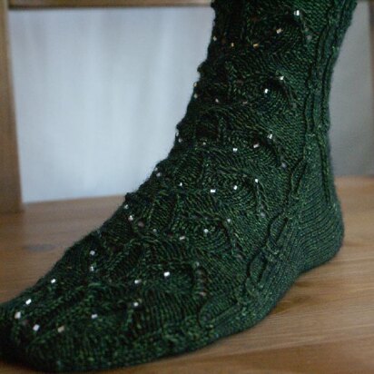 Emerald Forest Sock - knitting pattern