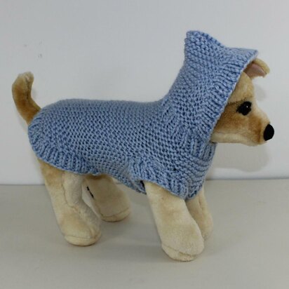 Dog Chunky Hoodie - knitting pattern