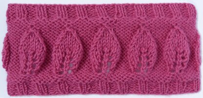 Leaf Motif Headband WorkedFlat