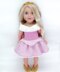 GOTZ/DaF 18" Doll Princess Aurora Dress Set