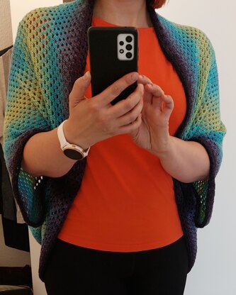 Continuous Granny Square Shrug