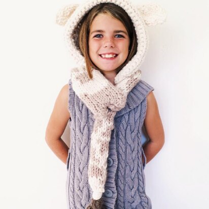 Georgie the Giraffe Hooded Scarf