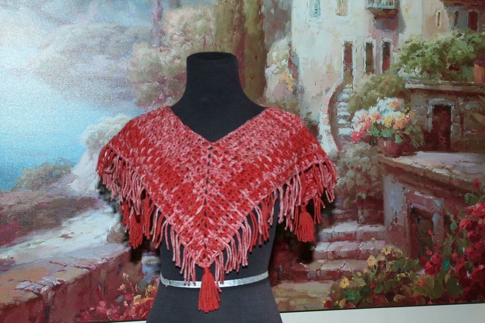 Melissa Mini Poncho Crochet pattern by Becky Dirlam LoveCrafts