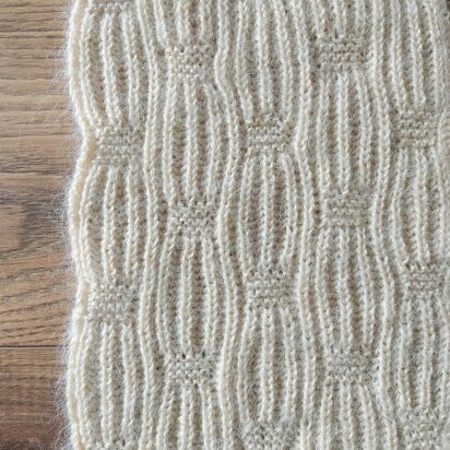 Brioche Lane Scarf - knitting pattern