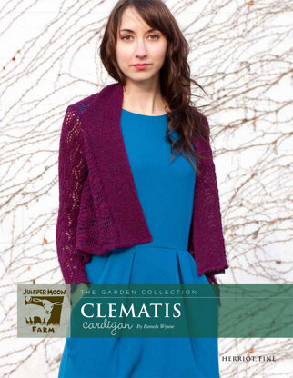 Clematis Cardigan in Juniper Moon Farm Herriot Fine - J23-04